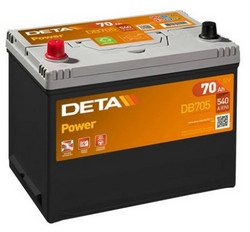 Аккумуляторная батарея Deta 70 А/ч, 540 А