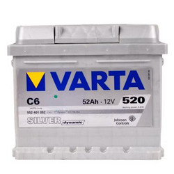 Аккумуляторная батарея Varta 52 А/ч, 520 А