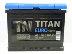Аккумуляторная батарея Titan 62 А/ч, 570 А