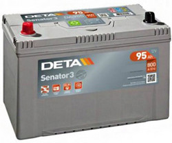Аккумуляторная батарея Deta 95 А/ч, 800 А