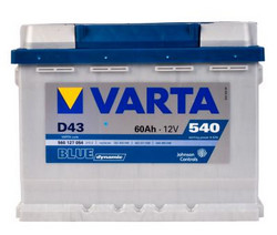 Аккумуляторная батарея Varta 60 А/ч, 540 А